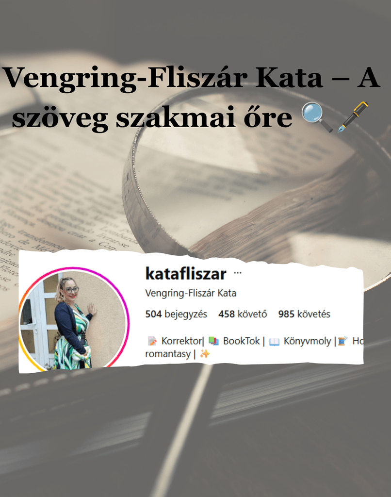 Korrektor instagram profiljának a képe.